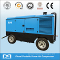 7bar Diesel Portable screw Compressor with commins engine